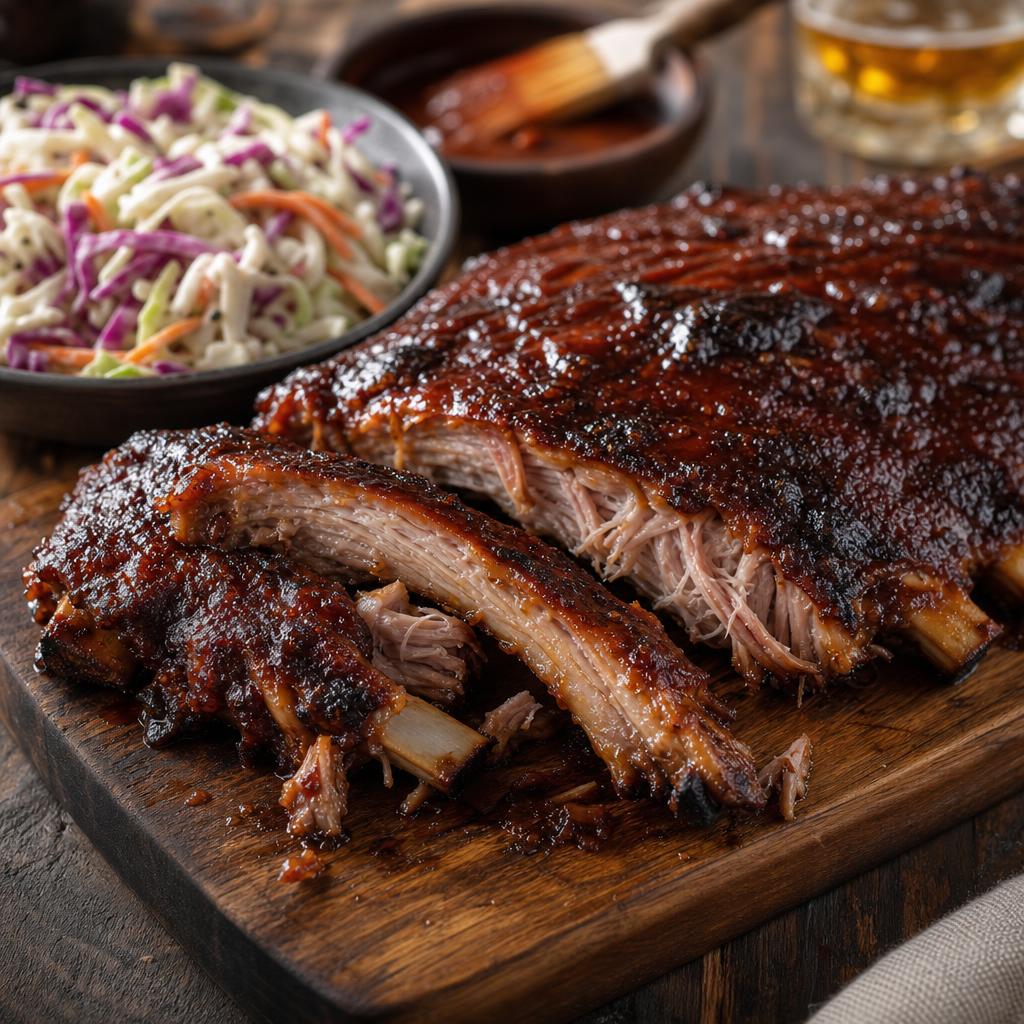 Costelinha Suína Caindo do Osso ao Barbecue Caseiro